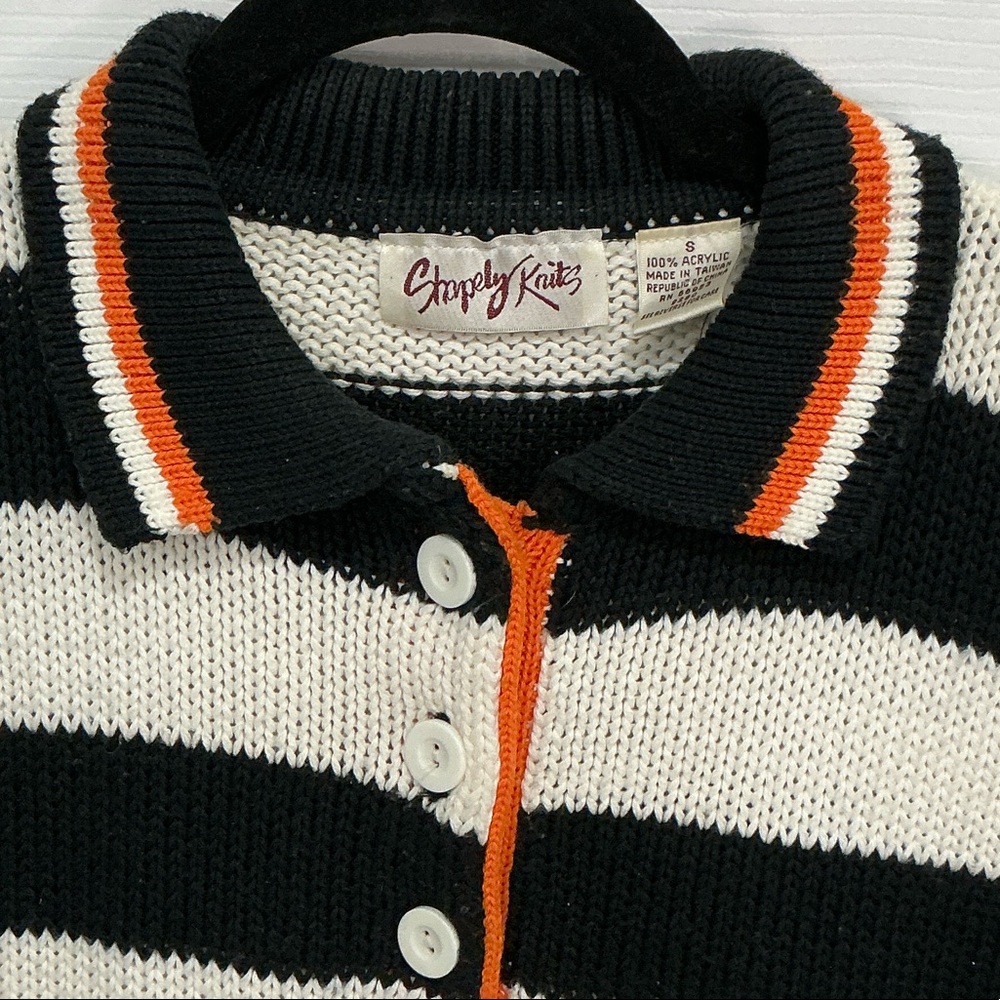 Vintage 80s Shapely Knits short sleeve sweater